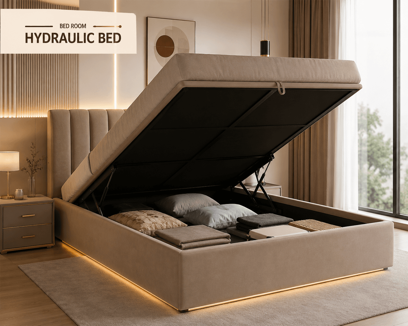Hydraulic Storage Bed